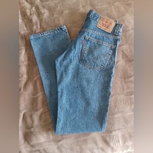 Vintage Levis 505 Women Jeans W28 L34 Blue Straight Regular Fit